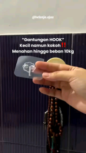 Hoox gantungan tempel dinding kuat untuk kunci topi tas dan alat dapur