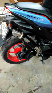 Knalpot samlong original kvn exhaust gratis triplat Beat Mio scoopy nmax aerox vario pcx adv dll