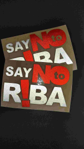 Stiker Cutting Anti Riba untuk Motor & Mobil