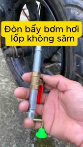 Cây bơm lốp không săm kết nối nhanh đa năng