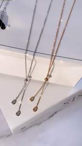 Kalung Rantai Wanita Permata Titanium Anti Karat CXB302