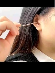 ALAT PEMBERSIH TELINGA KOREK KUPING EAR WAX PICKER/ISI 5PCS DAN 8PCS+KUASKOREK KUPING SET STAINLESS