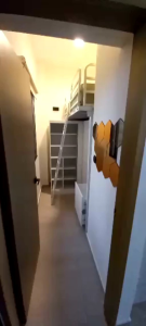 Loft bed with 2 set sliding door wardrobe customize Singapore/helper loft bed/bomb shelter/utility room/store room/condo/HDB