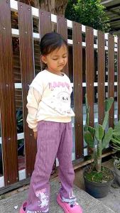 SETELAN ANAK PEREMPUAN MOTIF LABUBUB UNTUK ANAK USIA 1-5TAHUN