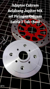 Adaptor Plendes Cakram Belakang Jupiter Mx set Piringan Cakram Satria 2 Tak Plus Baut