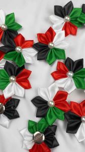 PIN BUNGA SATIN PALESTINE KERONGSANG GAZA