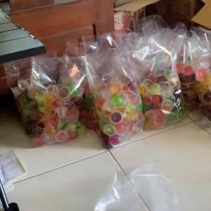 Innaco Jelly Rasa Mix Kemasan 500gr & 1kg Ecer - BPOM Terdaftar - Makanan Jeli Manis Food Coklat Puding