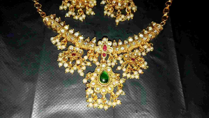 Necklace with earring