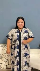 Daster jumbo Rayon jumbo LD 130 muat bb 100kg | daster rayon jumbo motif terbaru 4XL muat bb jumbo