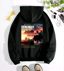 Hoodie Sweater Distro Cool Desain Serenity Depan Belakang