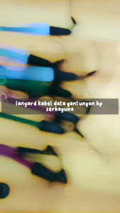 2IN1 TRANSFORMERS KABEL CAS HANDPHONE & TALI GANTUNGAN HP KABEL PENGISIAN CEPAT 2.4A LANYARD MULTIFUNGSI