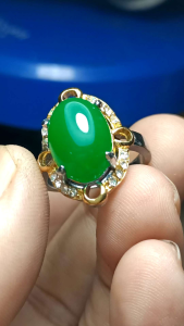 Batu cincin cw giok hijau harga terlaris