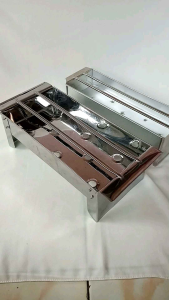 Alat Pemanggang Sate Bakaran Sate Grill Pan: Stainless Steel & Galvanis