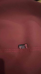 ผ้าหุ้มเบาะ หนังดำและแดง หนังทรายเรดด์เดอร์ ตัดเย็บตรงรุ่น โอม RACING ผ้าหุ้มเบาะ มอเตอร์ไซค์