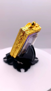 K443 สมเด็จโต พระแม่เหล็ก 7 สี สีรุ้ง ปีกแมลงทับ สมเด็จวัดระฆัง 2.5X4.0 ซม ถุง, พร้อมกรอบทองไมครอน