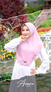 Hijab Instan Jersey Bergo ASMARA HIJAB Wanita Kekinian Aksen Bordir Origina-l by DAFFI Hijab