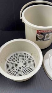 ถังแยกเศษอาหาร ถังแยกกากอาหาร ถังแยกขยะ ขนาด 7 ลิตร D-7 Keyway