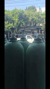 แคปสีขาวไม่พิมพ์หุ้มคอถังอ๊อกซิเจน พร้อมส่งส่งไวทั่วไทย