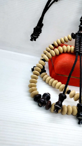 tasbih tijani kayu kemuning gading kombinasi galih asem D42