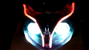 Reflektor Lampu Depan Yamaha Xeon Karbu Model Custom Biled ala-ala projie alis warna