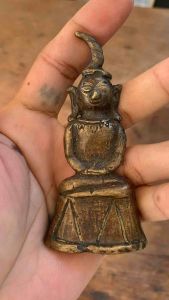 พระงั่งเขมร พิมพ์พยางั่งญาณต่ำ กรุปราสาทอังกอร์ เนื้อสัมฤทธิ์