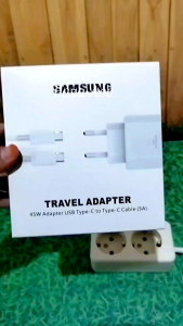 CHARGER SAMSUNG SUPER FAST CHARGING 45 WATT MADE IN VIETNAM TYPE C TEPSI PUTIH WHITE HIGH QUALITY BAWAAN CABUTAN HP CASAN 45W EP-TA845