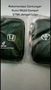 Gantungan Kunci Mobil Dompet Remote STNK Kulit Sintetis