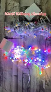 Dây Đèn Led Bóng Tròn Đục 10mét 100bóng Siêu sáng