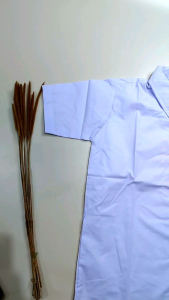 Baju Putih SMP Pendek Bahan Elemen