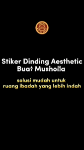 Stiker Dinding Musholla & Dekorasi - Estetika & Fungsionalitas