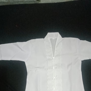 stelankebaya/Atasan baju kebaya putih renda/rok batik anak SD kelas 1-6