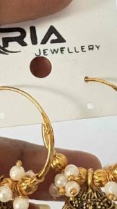 NJ Unique Type Jumka with gold colour