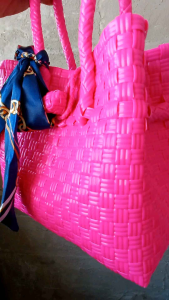 TAS ANYAMAN JALI MINI FANTA TAS WANITA BAHAN PLASTIK HANDBAG PATTY