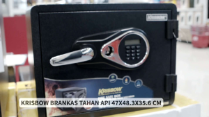 Brankas Tahan Api & Air Krisbow 47x48.3x35.6 Cm Swf1418e