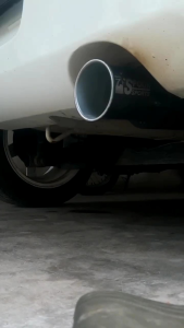 KNALPOT RACING MURAH SPOON+RESSONATOR HITAM UNTUK SEMUA JENIS MOBIL BENSIN DAN SOLAR