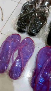 Sandal Jepit Karet Jelly Transparan Sunfeng sandal wanita