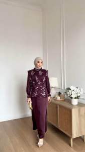 DALIA DRESS SATIN / DRESS BRUKAT / DRESS LEBARAN