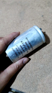 คาปาซิเตอร์เครื่องซักผ้า 500VAC 8.5uF มือสอง