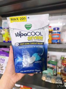 [ Date 02/2028 ] Kẹo Ngậm Bạc Hà Vapocool Severe 200 Viên Mỹ.