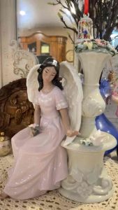 Sứ thần dân tộc tráng men - 12"-Underglazed Ethnic Porcelain Angel - 12"