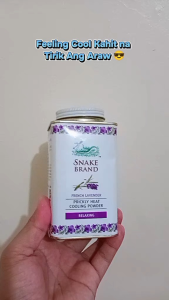 Snake Brand French Lavender Prickly Heat Cooling Powder Relaxing 140g