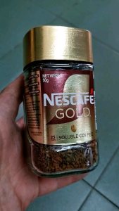 Nescafe Gold Soluble Coffee Jar 50g Gold Lid 25 Servings