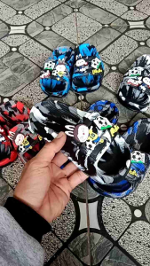 Sandal Selop Lahubu Loreng Anak Laki-laki Terbaru Anti Slip Ringan