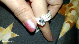 Legit silver women (RMS041) with stone ring