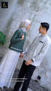 TERBARU NERO FAMILY RIILE GREEN BUSANA MUSLIM SARIMBIT KELUARGA By LUBI ORIGlNALL