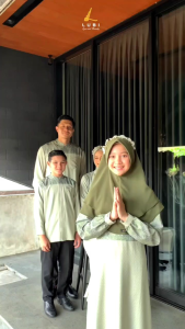 TERBARU KALINDA FAMILY SAGE GREEN BUSANA MUSLIM SARIMBIT KELUARGA By LUBI ORIGlNALL
