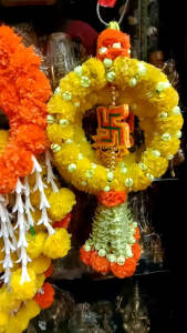 Ring marigold flower Wedding home door hanging