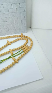 Tasbih Tijani Kayu Kemuning Gading Bulat 8mm H685