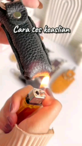 GANTUNGAN KUNCI MOTOR MOBIL BERBAHAN KULIT ASLI MOTIF SULAM