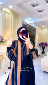 27Gadih Gamis Motif Simple Kekinian Edisi Kayana Dress Produk Amore By Ruby 2023
